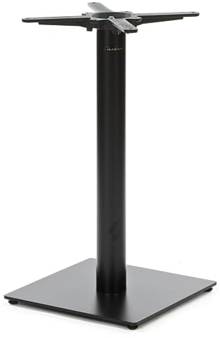 Dublino Premium Tischgestell Metall - PJ6090 | schwarz | Höhe 73 cm | Standfuß 60x40 cm | max. Tischplattengröße 120x80 cm |(40x40 cm, 1, Tischbein) | Ideal für Esstische