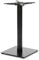Dublino Premium Tischgestell Metall - PJ6090 | schwarz | Höhe 73 cm | Standfuß 60x40 cm | max. Tischplattengröße 120x80 cm |(40x40 cm, 1, Tischbein) | Ideal für Esstische