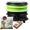 WORMbox | Lombricomposteur 2 Plateaux Vert Anis + 250gr de vers de Compost + 1 Bloc Coco | 32 litres | Compostez Vos déchets organiques, Les vers de Terre/lombrics produisent du lombricompost