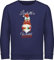 Sweater Kinder Sweatshirt Jungen Mädchen Pullover - Weihnachten Geschenke - Wichtel Outfit mit Name - 116 (5/6 Jahre) - Navy Blau - weihnachtsoutfit Junge personalisierter weinachtspulli