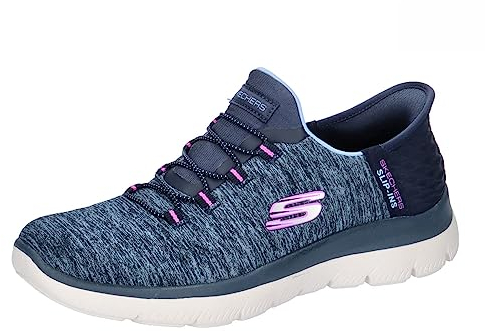 Skechers Summits Dazzling Haze, Zapatillas, Mujer, Azul Marino, 39.5 EU