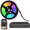 Luminea Home Control Fernsehbeleuchtung nachrüsten: HDMI-TV-Sync-Box für Ambiente-Licht, RGB-IC-LEDs, 4K UHD, WLAN, 55–65 (Fernsehbeleuchtung nachrüsten HDMI, TV Hintergrundbeleuchtung)