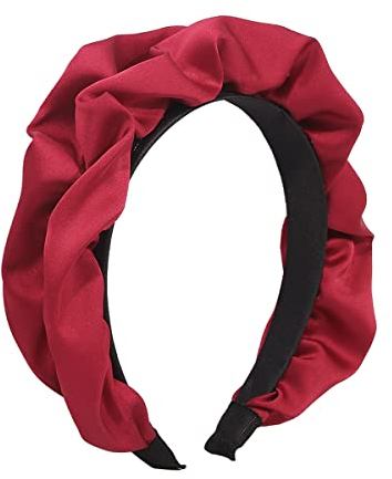 Wide Headbands for Women Elastic Head Wrap Hair Accessories Red Head Band 65703