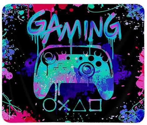 hold fizz Gaming-Mauspad, Gamer-Mauspads für Schreibtisch, Gaming-Schreibtisch-Zubehör, Spielzimmer-Dekoration für Jungen, Computer-Mauspad, Jungenzimmer-Dekor, quadratisches Mauspad, 24,1 x 20,1 cm