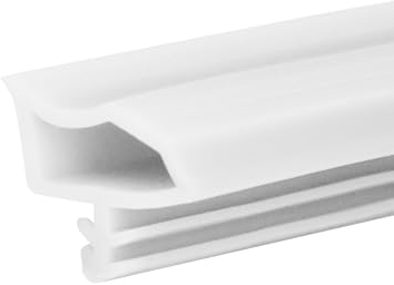 QWORK® 10M Grau Türdichtung - Türrahmen Gummidichtung - Falzbreite 10mm Nutbreite 4mm - zur Reduzierung von Lärm und Staub (Grau)