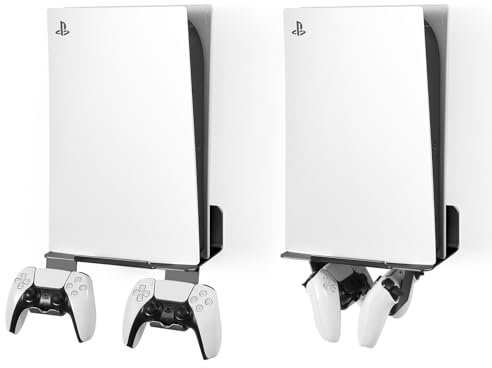 aplslpa PS5 Metal Holder, Wall Bracket for Playstation 5 (Black)