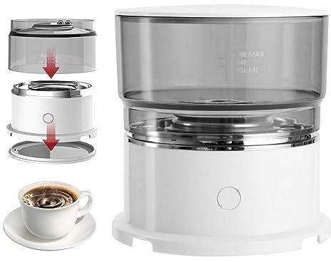 Goowafur Compact Espresso Machine | Travel Single Serve Coffee Maker | Single Serve Percolator, Travel Mug Coffee Machine for Offices Home Camping Driving Travel