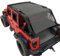 CKPEOR Mesh Top Sun Shade Blocks UV Rays Bikini Sun Shade Soft Top Cover pour Jeep Wrangler JK JKU 4 Portes, Pleine Longueur Noir
