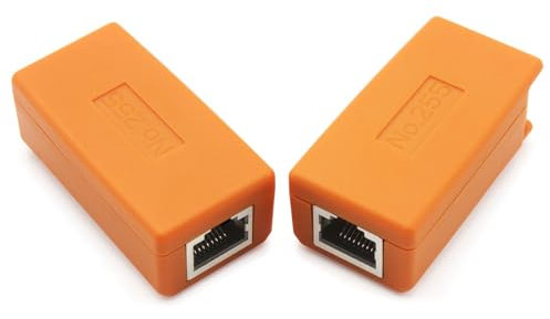 Rsrteng Network Cable Tester,2PCS Remote Kits NO.255 for RJ45,Cat5,Cat6, 5E,6E,Support Measure Length,Host/Test Box Fault Location,Short Circuit Test,Working with CCTV Camera Tester