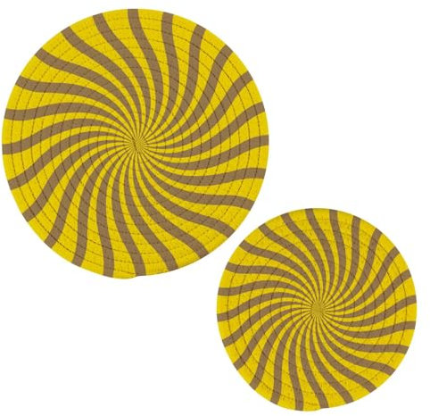 Twirl Swirl Topfuntersetzer, Baumwolle, hitzebeständig, für Töpfe und Pfannen, Küche, 2 Stück