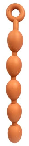 SXOVO Silikon AnalKette Extra Langer Analplug mit Groß Anal Kugeln Anal Beads Flexibler Weicher Anal Dildo für Prostata Stimulation Anal Training Sexspielzeug für Männer Frauen Paare Extrem Sex (L)