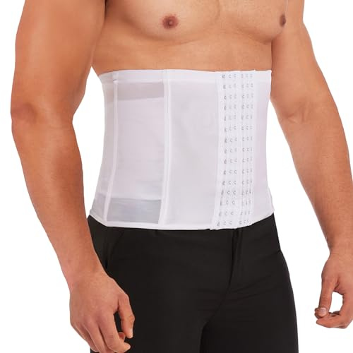 SLIMBELLE Herren Bauchweggürtel Waist Trainer Bauchweg Body Shaper Korsett | Erleben Sie präzise Taillenkontrolle mit bequemem, anpassbarem Sitz und stabilisierenden Stäben für eine bessere Haltung.