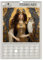 Mondphasenkalender 2025 - Göttinnen-Mondphasen-Kunst-Schwarzer Wandkalender, Griechische Mythologie Hängender Wand Monatskalender