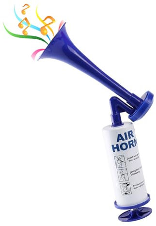 UMLIPOT Air Horn, Handheld Signalhorn, Fanfare Horn, Metall Klassische Lufthorn, TröTe Drucklufthorn, Druckluft Hupe. (blau)