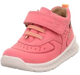 Superfit Jungen Ankle Boots Breeze, Kinder Stiefeletten, Weite: M IV, lose Einlage, uebergangsstiefel, flach, Stiefel, Bootee, ROSA/ORANGE (510), 25 EU