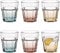 TREND FOR HOME Lot de 6 grands verres à cocktail Cuba Libre - 280 ml - Lot de 6 verres à cocktail - Design rétro XXL - Collection GIGI - Watercolor Ombre - Lavage à la main