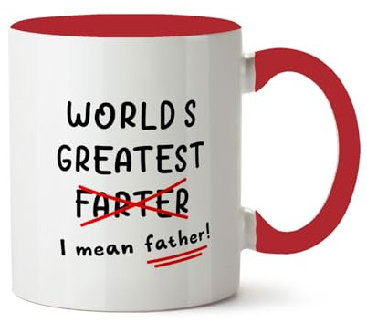 Bang Tidy Clothing Funny Dad Coffee Mug for Him, World's Greatest Farter Dad Joke Father's Day Gifts, Husband, Daddy, Step-Dad Birthday Gift Ideas - Bred