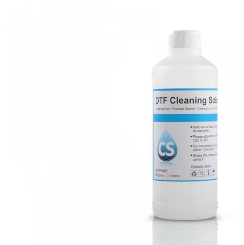 ZHAOXCAIN DTF -Druckerreinigungslösung Kompatibel mit Druckkopf- und Kappenstation 500 ml Ink Reinigungsflüssigkeit Kompatibel mit Direktübertragungsfilm