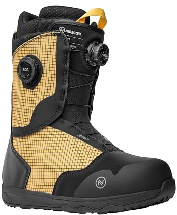 Nidecker Rift BOA Bottes de snowboard pour homme, Jaune/Noir, 41
