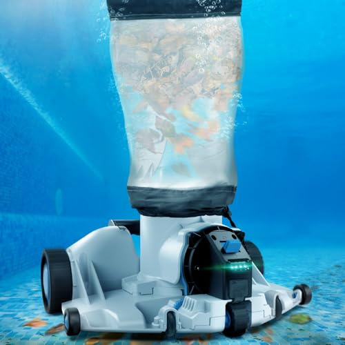 XTROJET 620 Leafbot Aspirateur de piscine robotique robuste – Entrée ultra large à 360 °, sac externe de 5 litres, aspiration de 62 GPM, autonomie de 90 minutes, stationnement automatique – Idéal pour