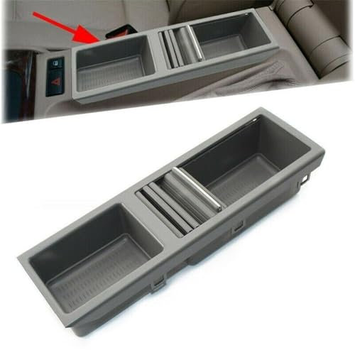 Rangement de la Console Centrale Avant pour BMW E46 3 Series 1998-2007 Porte-Bouteille d'eau Porte-gobelet pour Console (Gris)