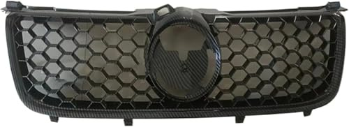 Nebelscheinwerfergitter Grill für VW Für BORA GLI 2006-2008 Carbon Fiber Front Bumper Grille(Carbon Look)