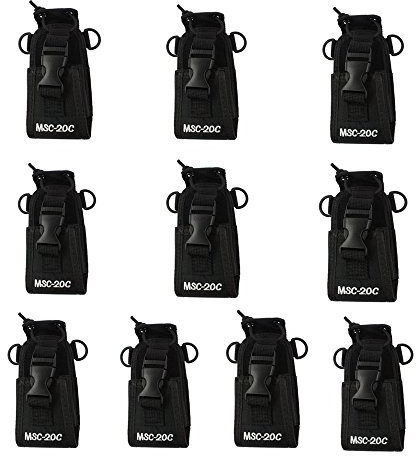 Dreamworth Multifunktionale Universal-Schutztasche für GPS Pmr446 Motorola Kenwood Midland Icom Yaesu Zwei-Wege-Funkempfänger Walkie Talkie Msc-20C, 10 Stück
