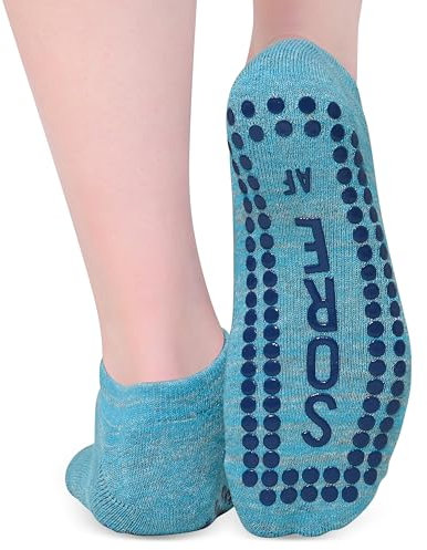 Sore AF Sticky Socken für Barre, Pilates, Yoga Life von Lexie, Blau, Einheitsgröße