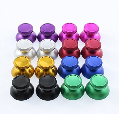 8 Paar Metall Aluminium Thumbsticks Daumen Grip Stick Kappe für PS4 Xbox One Game system Controller mehrfarbig