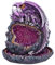 Nemesis Now Crystalline Protector Brûleur d'encens à refoulement Motif géode Dragon Violet 14,2 cm
