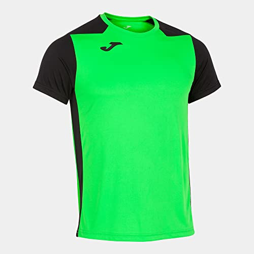 Joma T-Shirt Manches Courtes II Vert Fluor Noir, 102223.021.2XS