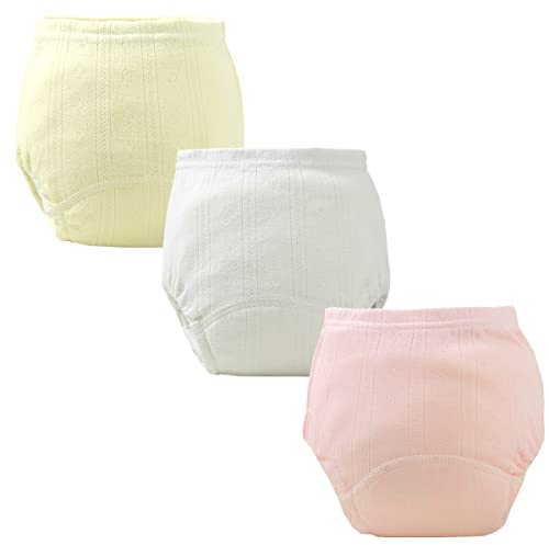Yealoo 3er Pack Baby Töpfchen Trainingshose Atmungsaktives Masche Windelhosen Kleinkind Baby Töpfchentraining Unterhosen Unterwäsche 3 Jahre
