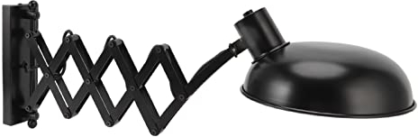 Marhynchus Schwenkarm-Wandlampe, Innenbeleuchtung Wandlampe Retro-Industrie-Wandlampe, Einziehbares Eisen für Esszimmer, E27, 100-240 V, Dekorative Wandleuchte, Wandleuchten für Schlafzimmer