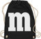 Turnbeutel Rucksack - Karneval Fasching - Taschen - Gruppen M und M Aufdruck I M&M Kostüm Gruppe I MundM & M I MM I Fastnacht I Fasnacht I Fasnet - Unisize - Schwarz - rucksäcke jga