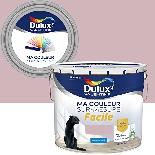 Ma Couleur Sur-mesure par Dulux Valentine – Peinture Intérieure Murs, Plafonds, Boiseries - Facile à appliquer - Mat Rose des Sables 10 L