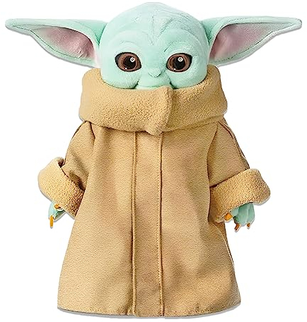 Baby Y0da Kuscheltier, Grogu Kuscheltier, 25cm Y0da Plüschtier, Star Wars Kuscheltier, Meister Y0da Plüsch, Star Wars Plüsch, Y0da Plüschpuppe, Cartoon Charaktere Plüschpuppen Geschenk für Kinder