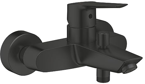 GROHE Start Mitigeur Monocommande Bain/Douche, Montage Mural Apparent, Inverseur Automatique 2 Sorties, Noir Mat, 322782432