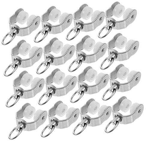 DECHOUS 20pezzi Pulegge Scorrevoli per Tende Accessori per Guide Tende Funzionamento Silenzioso e