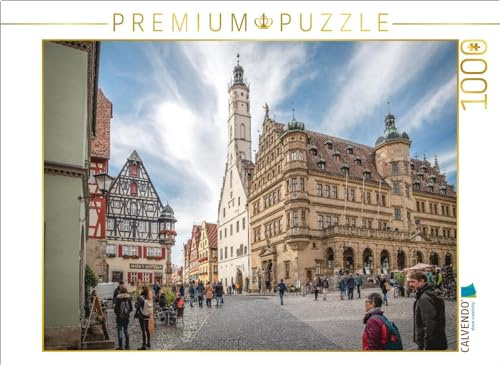 CALVENDO Puzzle Rathausturm | 1000 Teile Lege-Größe 64 x 48 cm Foto-Puzzle für glückliche Stunden