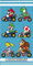 Carbotex Super Mario Luigi Toad Yoshi Peach Donkey Kong - Strandtuch - Strandtuch - 100% Baumwolle - Maße 70 x 140 cm