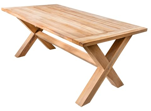 riess-ambiente.de Wetterfester Gartentisch Empire Teak 180cm Teak Massivholz Outdoor Esstisch, Massiver Esstisch für Deinen Garten