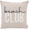 CB Home & Style Outdoor Garten Kissen Wasserabweisend 45x45cm mit Füllung - Sommer (Beach Club - beige/schwarz/weiß)