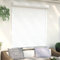 Homgoday Rollladen Aluminium Rollladenpanzer Behang Rolladen Rolladenbehang Vorbaurollladen Vorbaurolladen Rolllade für Fenster 140x150 cm Weiß