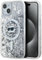 CG MOBILE Karl Lagerfeld KLHMP14SLGCHSGH Hülle für iPhone 14/15 / 13 6.1 hardcase transparent Liquid Glitter Choupette Head