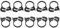 sourcing map 10 Pcs Adjustable Double Snap Grip Hose Clamps Plastic 23-24.8 Mm/0.91-0.98 Inches Inner Dia Adjustable Several Ratcheting Tubing Clamp for Home, Black