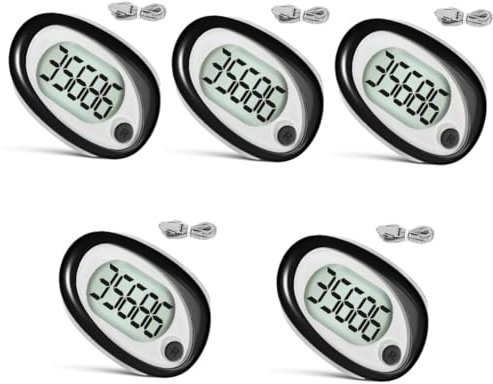 Toddmomy 5 Pièces Podomètre De Marche Podomètres De Sport Compteur De Pas De Marche Podomètre Extérieur Podomètre De Poche Podomètre 3D Trackers De Pas Compteur De Pas Portable en