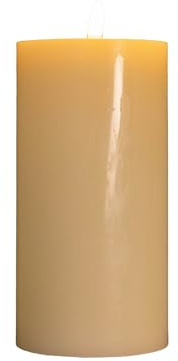Samuel ALEXANDER 9cm x 18cm Cream Wax Melted Pool Effect Candle with Timer Function and Warm White LED