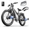 Shengmilo E Bike,S600,Electric Bikes,Adult Electric Dual Motors Ebike,26inch Fat Tire e bike,7speed Dual Suspension,48V 840WH Removable Battery,dirtbike, LCD color display