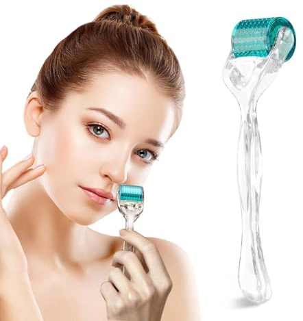 KYLOS Derma-Roller mit 540 Titan-Nadeln, 0,5mm Mikronadeln für Gesicht & Körper, Effektiv gegen Falten, große Poren, Dehnungsstreifen und Narben, Professionelle Hautpflege für zu Hause