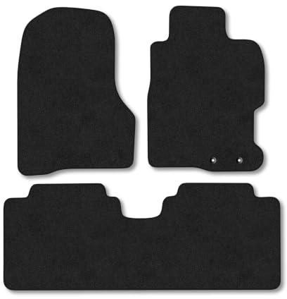 Honda Civic (2001-2005) [5 Door] Premium Carpet Car Mats | Black Edge Trim Premium Floor Mats Tailored Fit Full Coverage Protection Accessories Easy Clean Anti Slip Made in the UK